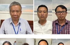 7 bị can bị khởi tố ngày 13/5/2021 do vi phạm quy định về đấu thầu gây hậu quả nghiêm trọng tại Bệnh viện Tim Hà Nội