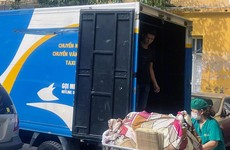 Công ty TNHH Thương mại và Dịch vụ TMC Việt Nam đang thực hiện hợp đồng Gói thầu Dịch vụ giặt là đồ vải tại Bệnh viện Đa khoa Đống Đa (Ảnh nhà thầu cung cấp)