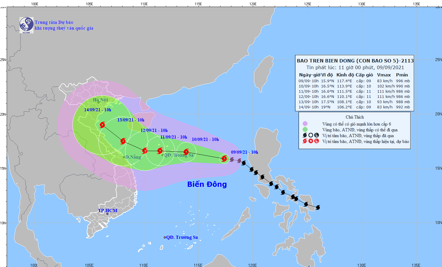 Bão số 5 chịu tác động bởi cơn bão mạnh Chanthu nên quỹ đạo và cường độ rất khó dự báo