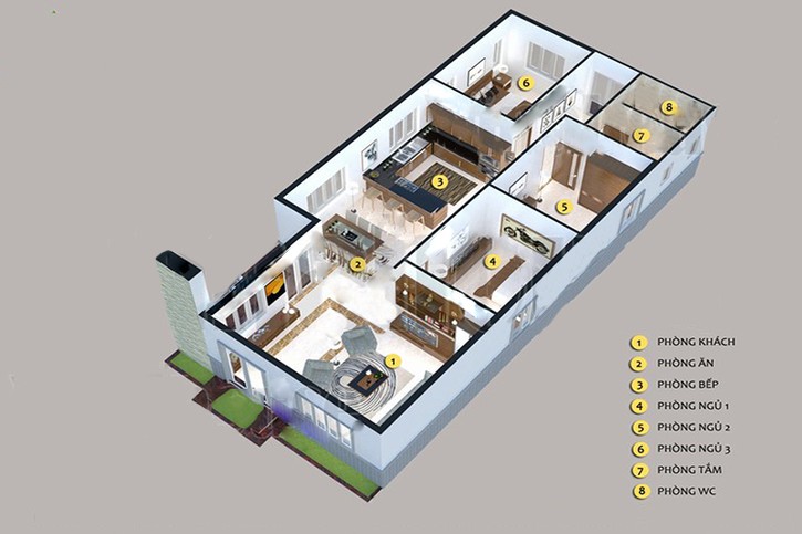 9 mẫu nhà cấp 4 có 4 phòng ngủ đơn giản hiện đại  CafeLandVn