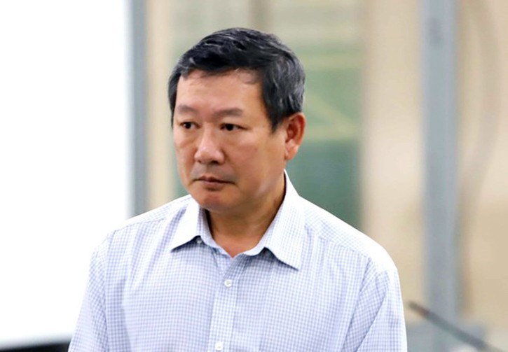 Bị cáo Huỳnh Văn Dõng tại tòa.
