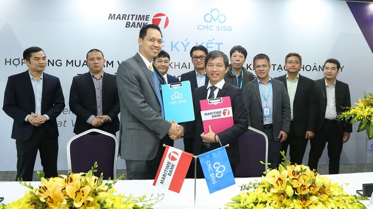 CMC SISG ký kết hợp đồng triển khai hệ thống khởi tạo khoản vay cho Maritime Bank