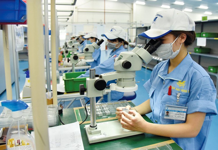 Sự gia tăng số lượng doanh nghiệp FDI trong ngành chế biến, chế tạo đã góp phần quan trọng thay đổi cơ cấu lao động của Việt Nam. Ảnh: Đăng Khoa