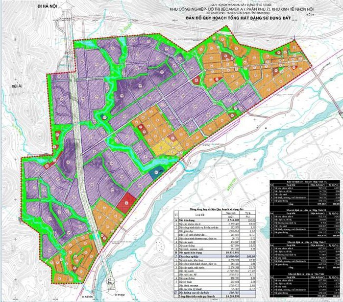 Quy hoạch phân khu x khu công nghiệp - đô thị Becamex A (Phân khu 7. Ảnh Internet