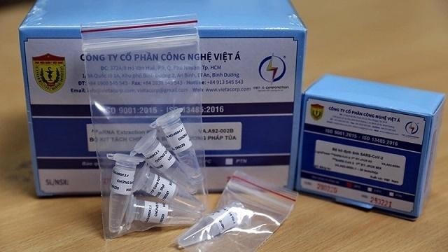 Bộ sản phẩm kit xét nghiệm Covid-19 của Công ty Việt Á