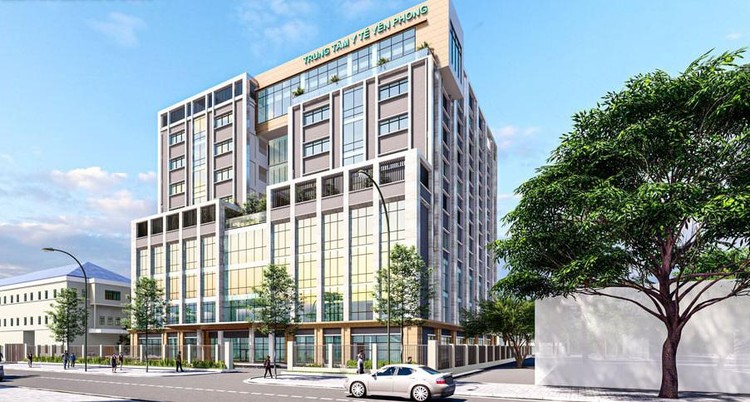 Phối cảnh tổng thể dự án xây dựng cải tạo, nâng cấp Trung tâm y tế huyện Yên Phong.