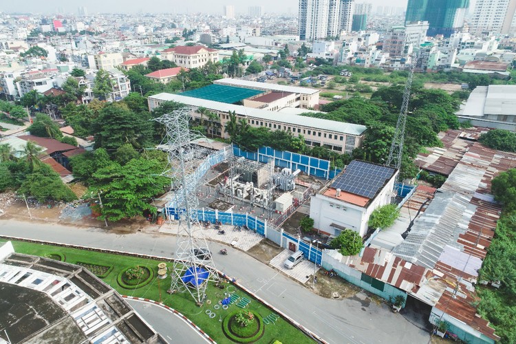 Công trình đường dây 110kV Phú Lâm - Bình Phú góp phần nâng cao năng lực cung ứng điện cho khu vực Tây Nam TP.HCM