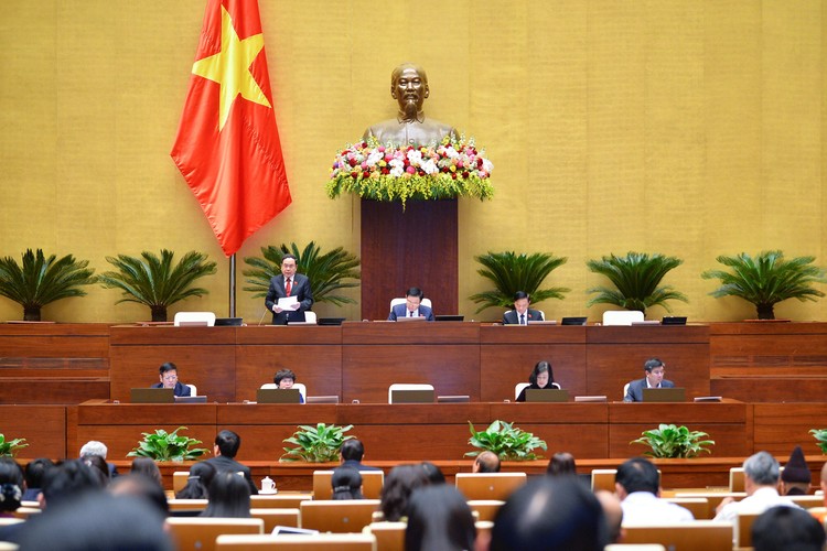  Phó Chủ tịch Thường trực Quốc hội Trần Thanh Mẫn điều hành nội dung Phiên họp