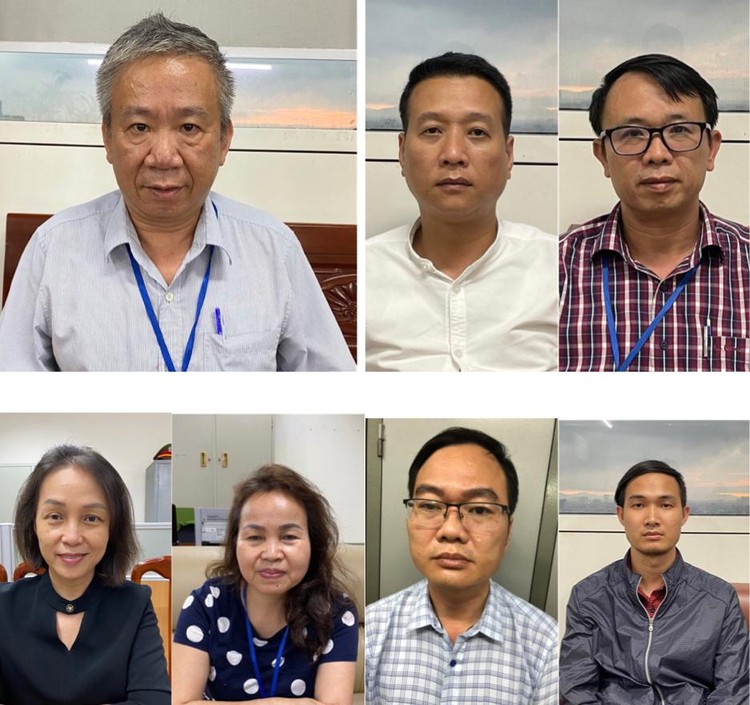7 bị can bị khởi tố ngày 13/5/2021 do vi phạm quy định về đấu thầu gây hậu quả nghiêm trọng tại Bệnh viện Tim Hà Nội 