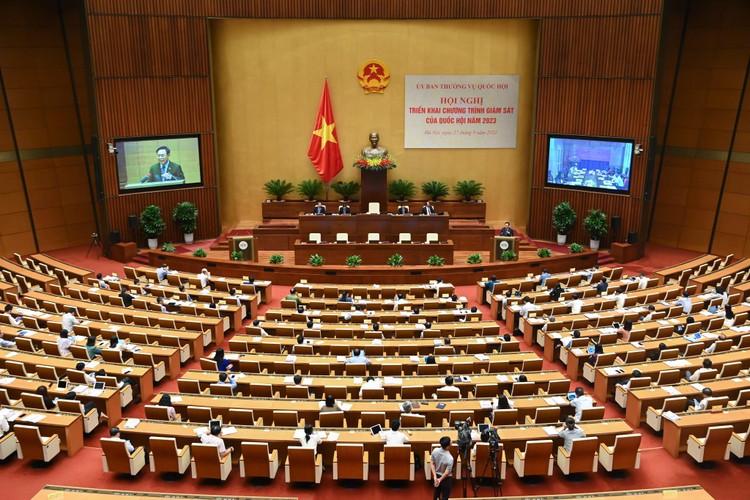 Hội nghị triển khai Chương trình giám sát của Quốc hội năm 2023. 