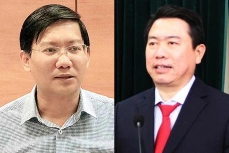 Ông Lê Tuấn Phong (bên trái) và ông Trần Hữu Thế