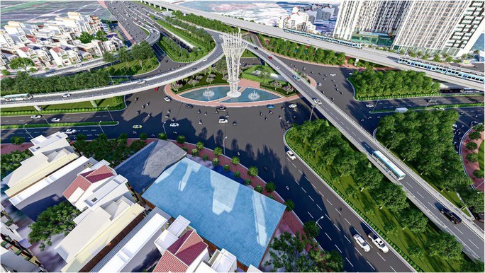 Phối cảnh dự án Xây dựng nút giao thông An Phú