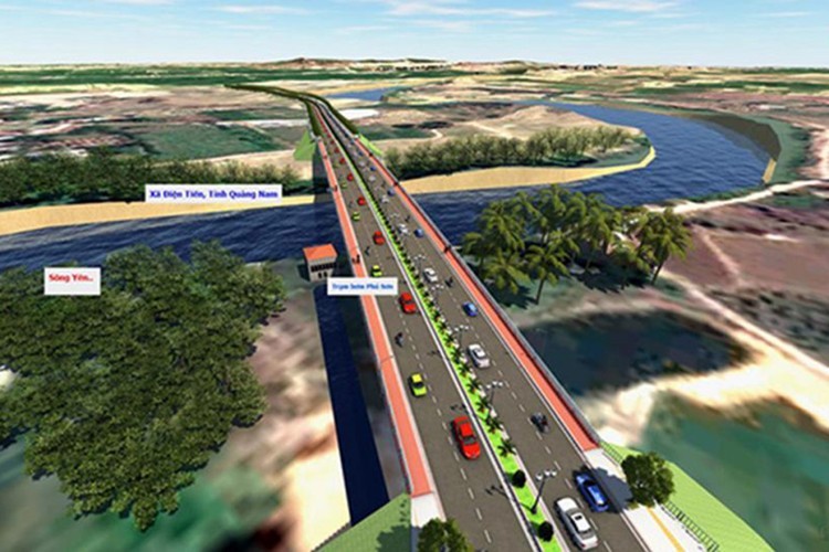 Phôi cảnh Dự án Xây dựng cầu Quảng Đà và đường dẫn đầu cầu