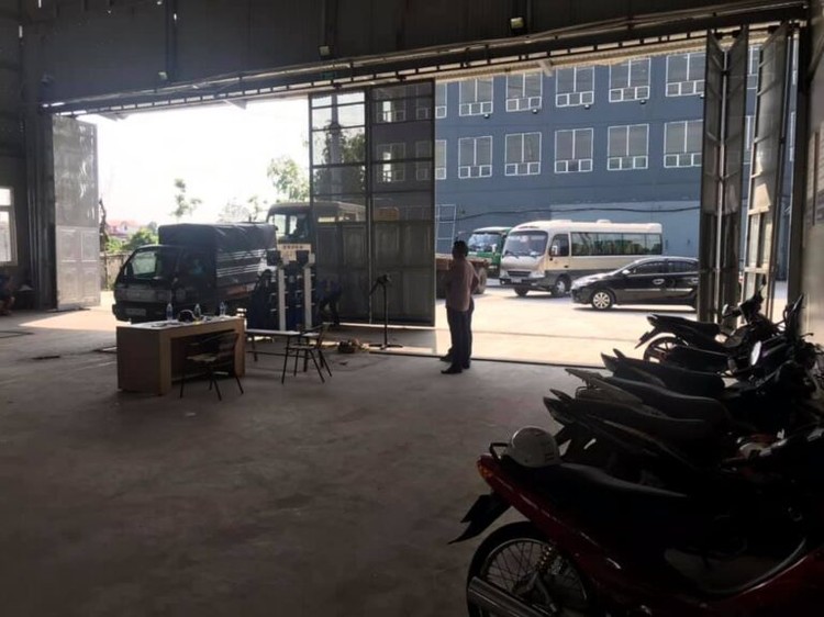 Trung tâm đăng kiểm xe cơ giới 2915D ở huyện Thường Tín được hoạt động trở lại với một dây chuyền