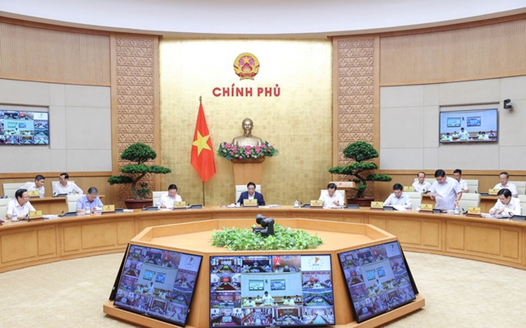 Sáng 3/6, Thủ tướng Phạm Minh Chính chủ trì phiên họp Chính phủ thường kỳ tháng 5/2023. Ảnh: VGP