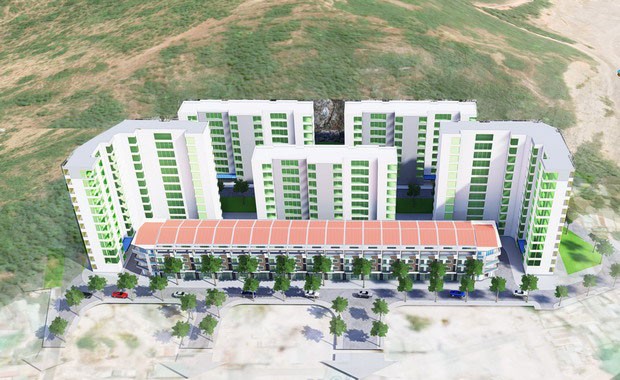 Dự án Khu nhà ở xã hội thuộc Khu vực 1, phường Đống Đa, TP. Quy Nhơn, tỉnh Bình Định được đầu tư trên diện tích hơn 18.700 m2 đất