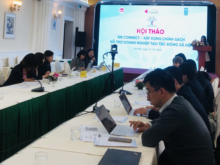 Hội thảo SIB CONNECT - Xây dựng chính sách hỗ trợ doanh nghiệp tạo tác động xã hội tổ chức ngày 21/2, tại Hà Nội
