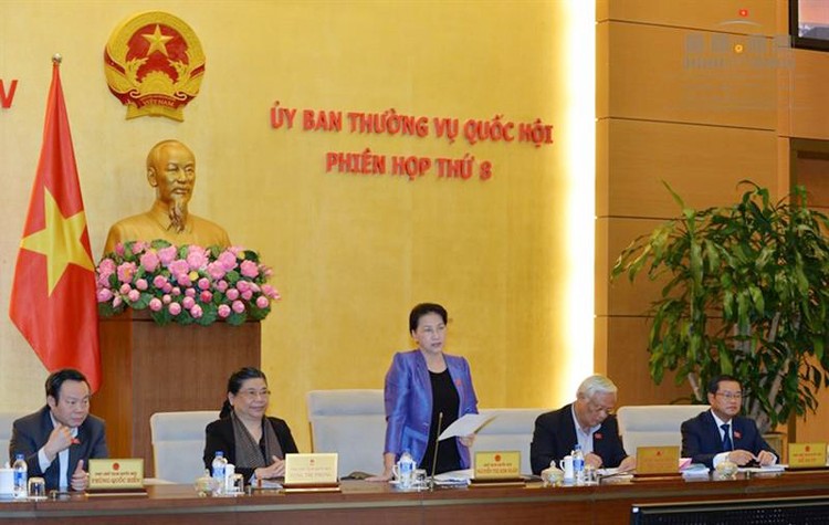 Chủ tịch Quốc hội Nguyễn Thị Kim Ngân phát biểu bế mạc phiên họp. Ảnh: Quochoi.vn