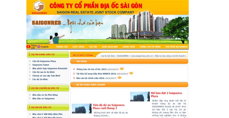 Địa ốc Sài Gòn lãi hơn 273 tỷ đồng năm 2016