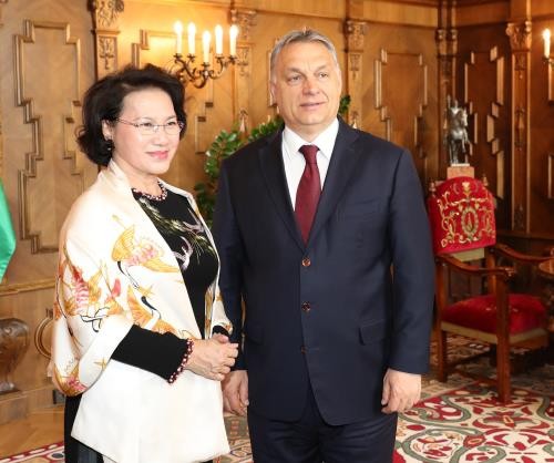 Chủ tịch Quốc hội Nguyễn Thị Kim Ngân hội kiến với Thủ tướng Hungari Viktor Orban.