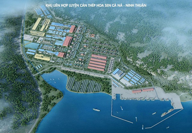 Hình ảnh 3D dự án Khu liên hợp luyện cán thép Cà Ná – Ninh Thuận.