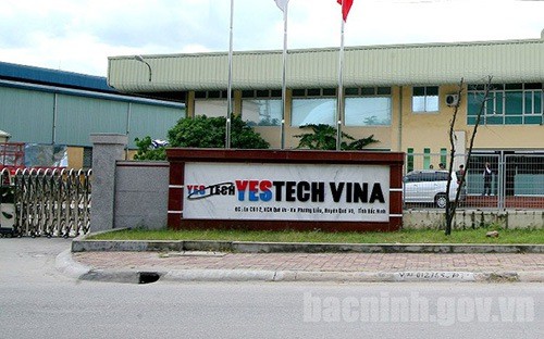 Công ty TNHH Yestech Vina tại KCN Quế Võ, Bắc Ninh.