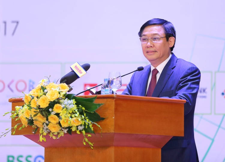 Phó Thủ tướng Vương Đình Huệ phát biểu tại Diễn đàn. Ảnh: VGP