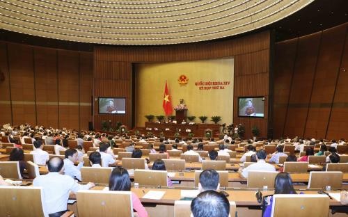 Chủ tịch Quốc hội Nguyễn Thị Kim Ngân phát biểu khai mạc phiên chất vấn và trả lời chất vấn. Ảnh: TTXVN