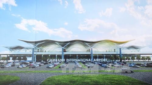 Phối cảnh Nhà ga quốc tế tại Cảng hàng không quốc tế Cam Ranh (CIAS). Ảnh: TTXVN