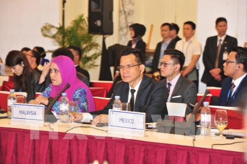 Đại biểu các nền kinh tế APEC tham dự Đối thoại Chính sách cao cấp về du lịch bền vững. Ảnh: TTXVN