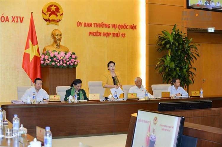 Chủ tịch Quốc hội Nguyễn Thị Kim Ngân phát biểu bế mạc phiên họp. Ảnh: Quochoi.vn        