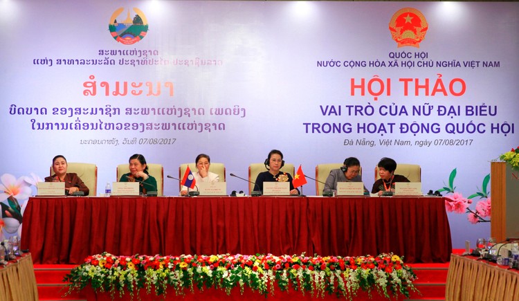 Ngày 7/8, tại Đà Nẵng, Quốc hội hai nước Việt Nam và Lào tổ chức Hội thảo Vai trò nữ đại biểu trong hoạt động Quốc hội - Ảnh: VGP