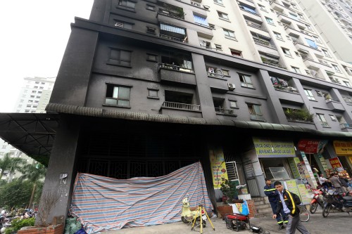 TP Hà Nội sẽ có nhiều biện pháp xử lý các công trình chung cư cao tầng vi phạm PCCC. Ảnh minh hoạ.