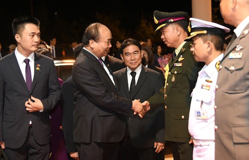 Thủ tướng Nguyễn Xuân Phúc đến thăm tỉnh Nakhon Phanom. Ảnh: VGP
