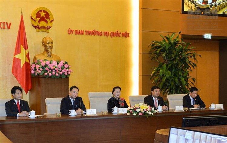 Chủ tịch Quốc hội Nguyễn Thị Kim Ngân phát biểu tại buổi tiếp - Ảnh: Quochoi.vn
