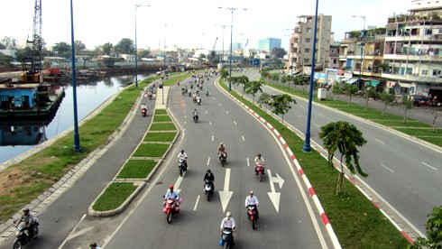 TP HCM quyết định dừng triển khai tuyến buýt nhanh trên đại lộ Võ Văn Kiệt thay vào đó triển khai tuyến buýt chất lượng cao. Ảnh: Báo Giao thông