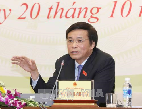 Tổng thư ký Quốc hội Nguyễn Hạnh Phúc Ảnh: TTXVN