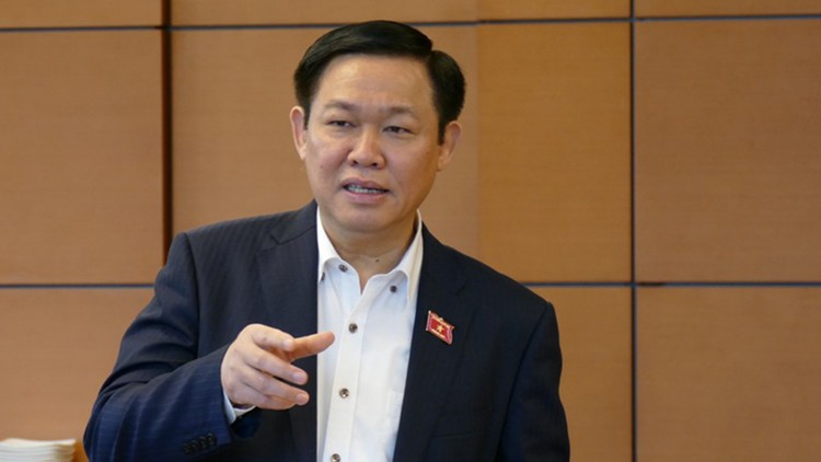 Phó Thủ tướng Vương Đình Huệ phát biểu tại phiên thảo luận. Ảnh: VGP