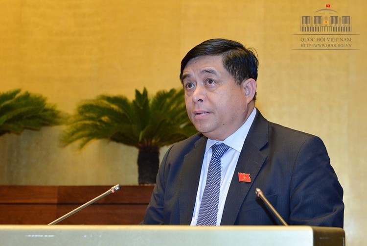 Bộ trưởng Bộ KH&ĐT Nguyễn Chí Dũng . Ảnh: Quốc Hội