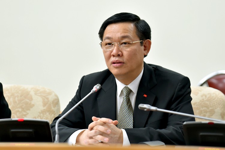 Phó Thủ tướng Vương Đình Huệ phát biểu tại buổi làm việc với ILO tại Việt Nam. Ảnh: VGP