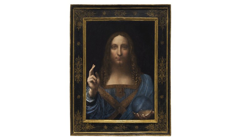 Bức tranh Salvator Mundi của danh họa Leonardo da Vinci - Ảnh: Christie's
