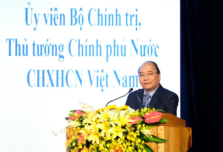 Thủ tướng Nguyễn Xuân Phúc phát biểu tại Hội nghị. - Ảnh: VGP