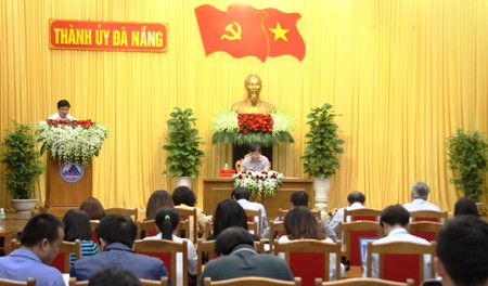 Quang cảnh họp báo do Thành ủy Đà Nẵng tổ chức. Ảnh: VGP