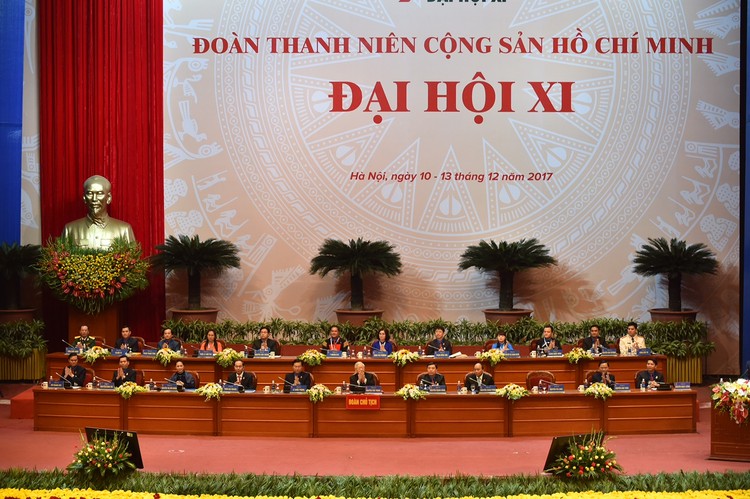 Đại hội đại biểu toàn quốc Đoàn TNCS Hồ Chí Minh lần thứ XI, nhiệm kỳ 2017 – 2022 chính thức khai mạc sáng 11/12 - Ảnh: VGP
