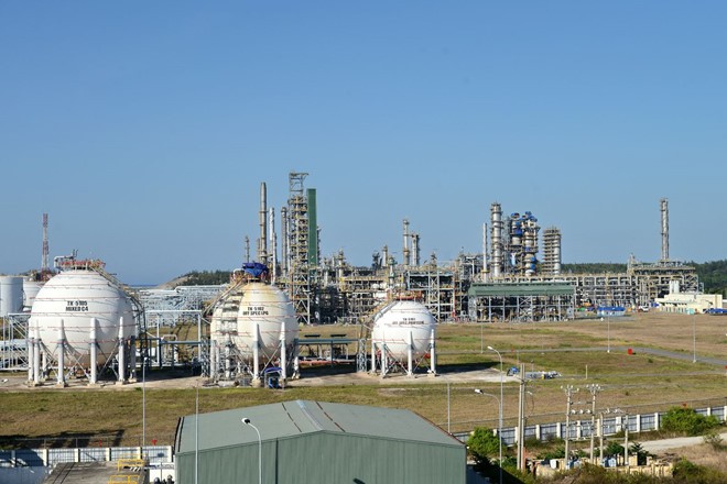 Nhà máy lọc hóa dầu Bình Sơn. Ảnh: PVN.