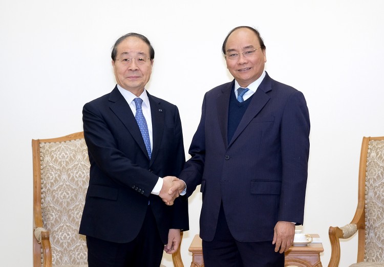 Thủ tướng Nguyễn Xuân Phúc tiếp ông Choi Young Joo, Chủ tịch Hội Hữu nghị Hàn Quốc-Việt Nam, Chủ tịch Tập đoàn Panko. Ảnh: VGP