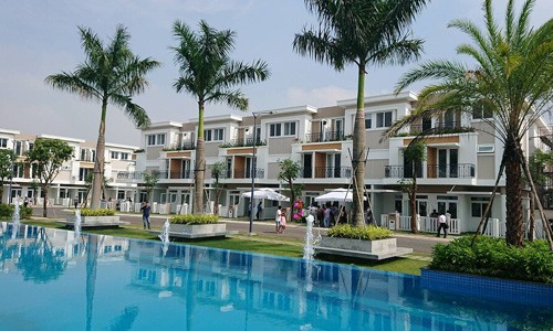 Một dự án nhà phố xây sẵn tại xã vùng ven Sài Gòn được tiêu thụ tốt trong các tháng cuối năm 2017.