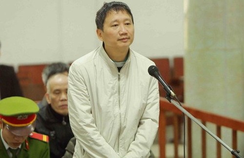 Bị cáo Trịnh Xuân Thanh nói lời sau cùng tại tòa hôm 3/2. Ảnh: TTXVN