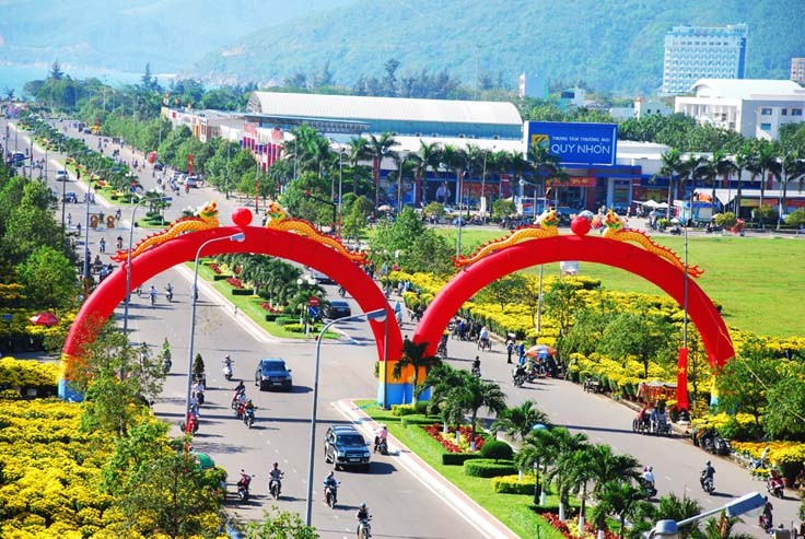 Một góc thành phố Quy Nhơn, tỉnh Bình Định