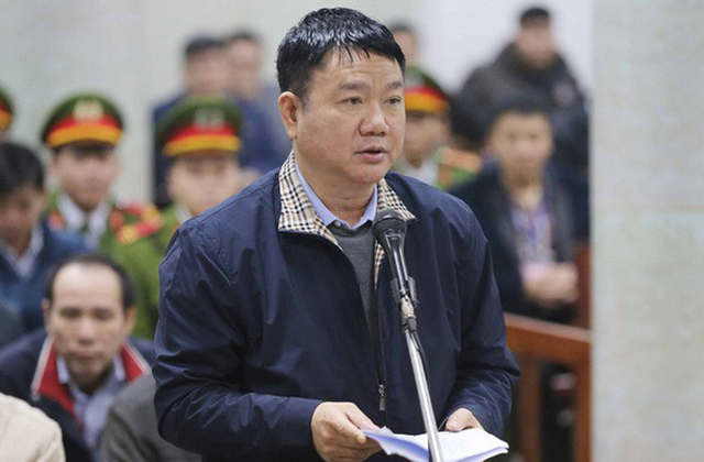 Ông Đinh La Thăng trong phiên tòa xét xử vụ án xảy tại PVN và Tổng công ty Xây lắp dầu khí Việt Nam.